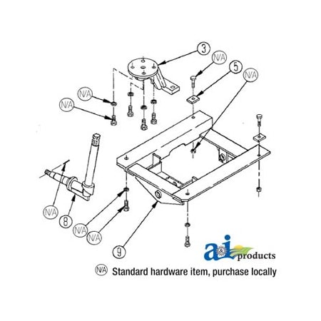 A & I Products Spindle, (check dimensions on a previous page) 7.5" x23.75" x5.5" A-7456